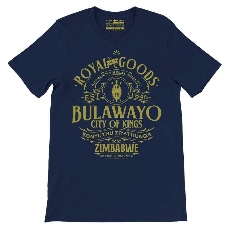 Bulawayo City of Kings Zimbabwe Emblem Short Sleeve T-Shirt