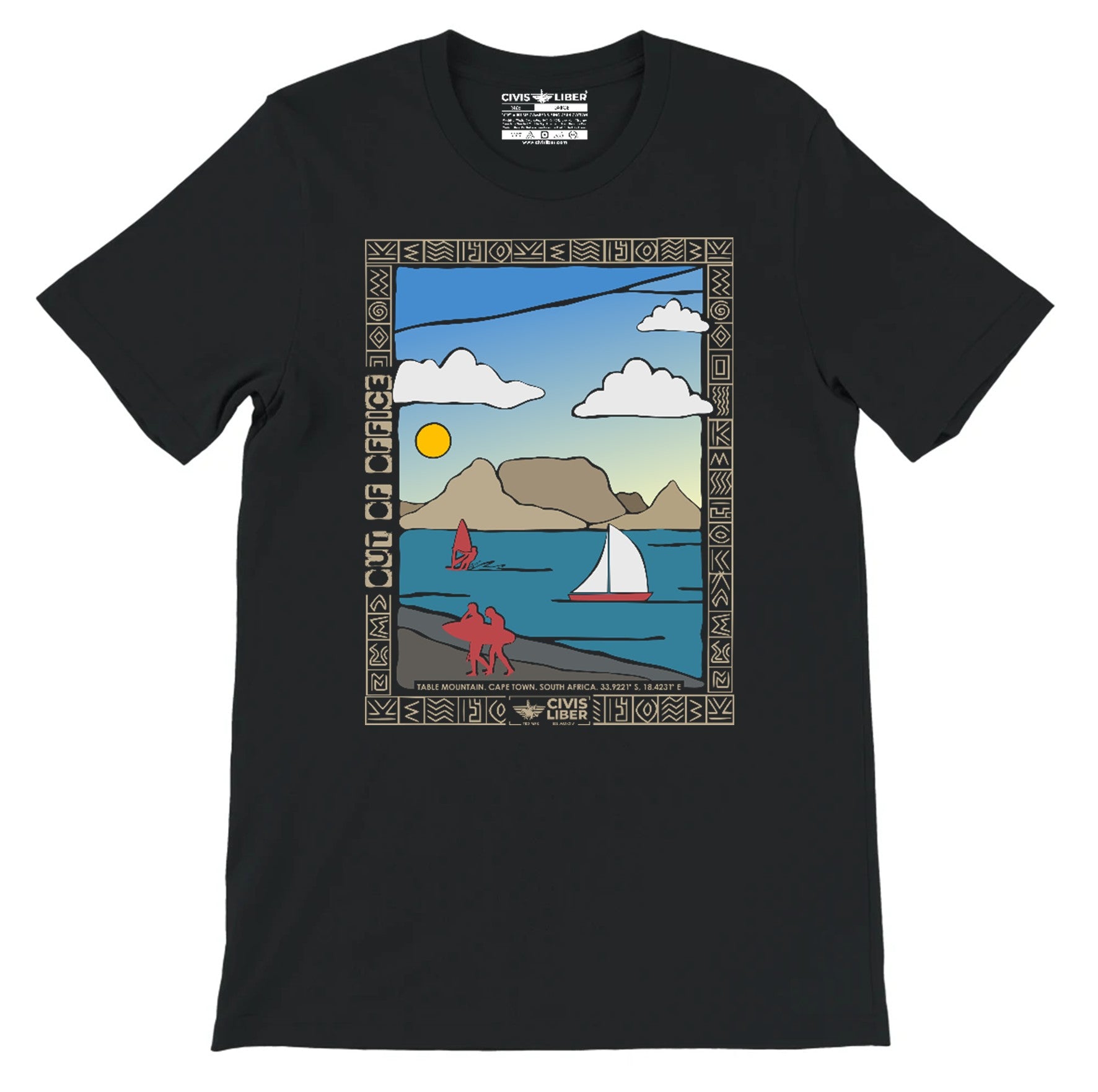 Cape Town South Africa Outdoors Premium Short Sleeve T-Shirt