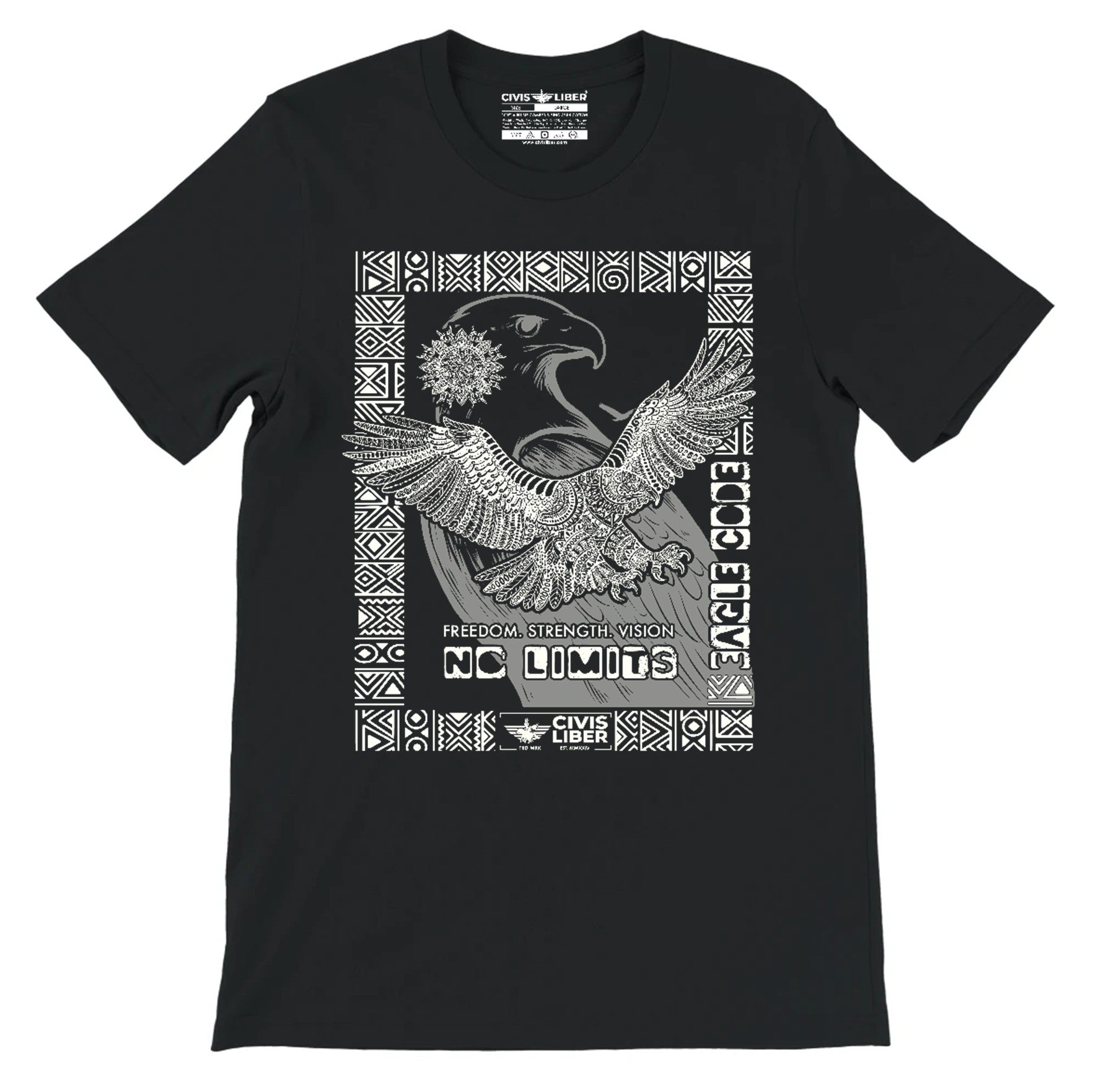 African Fish Eagle Premium Short Sleeve T‑Shirt – Symbol of Freedom & Flight, National Bird of Malawi, Namibia, Zambia & Zimbabwe