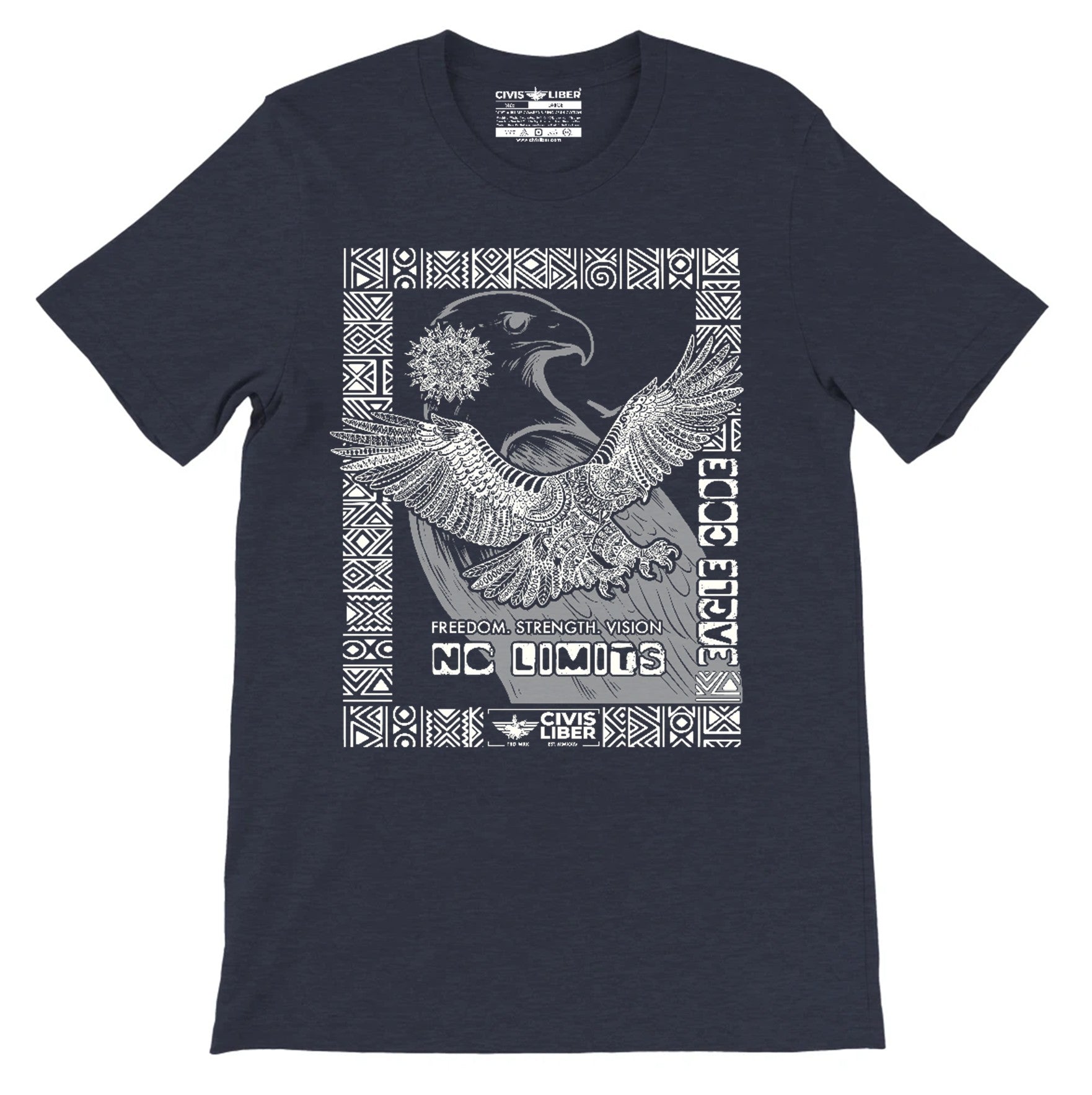 African Fish Eagle Premium Short Sleeve T‑Shirt – Symbol of Freedom & Flight, National Bird of Malawi, Namibia, Zambia & Zimbabwe