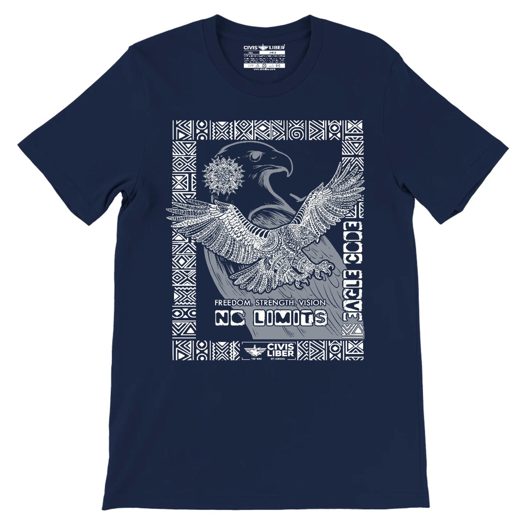 African Fish Eagle Premium Short Sleeve T‑Shirt – Symbol of Freedom & Flight, National Bird of Malawi, Namibia, Zambia & Zimbabwe