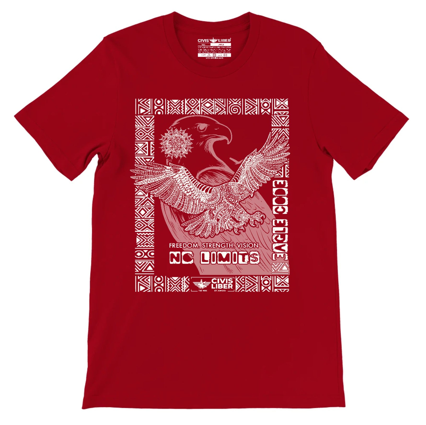African Fish Eagle Premium Short Sleeve T‑Shirt – Symbol of Freedom & Flight, National Bird of Malawi, Namibia, Zambia & Zimbabwe