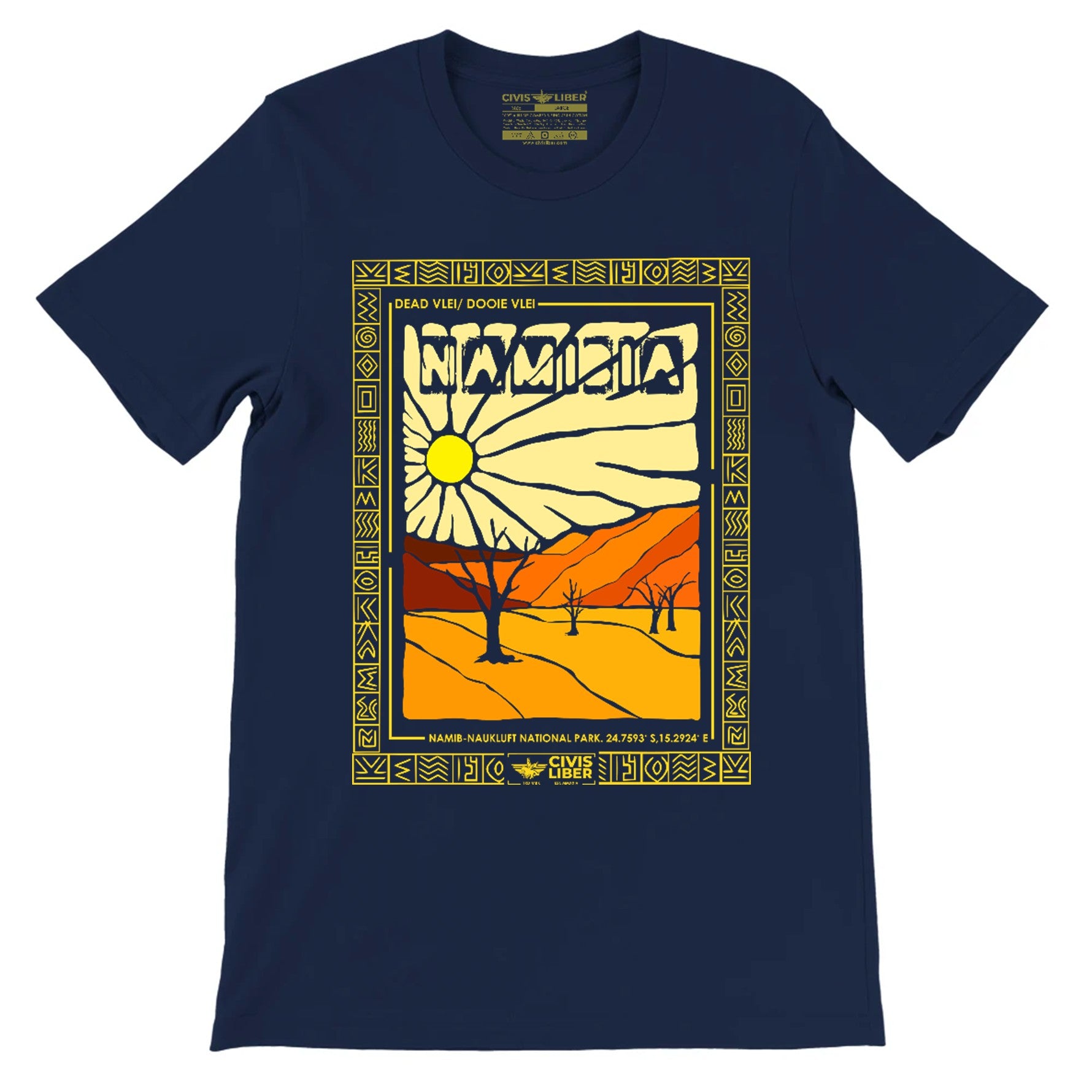Namibia Desert Dead Vlei/Dooie Vlei Premium Short Sleeve T-Shirt