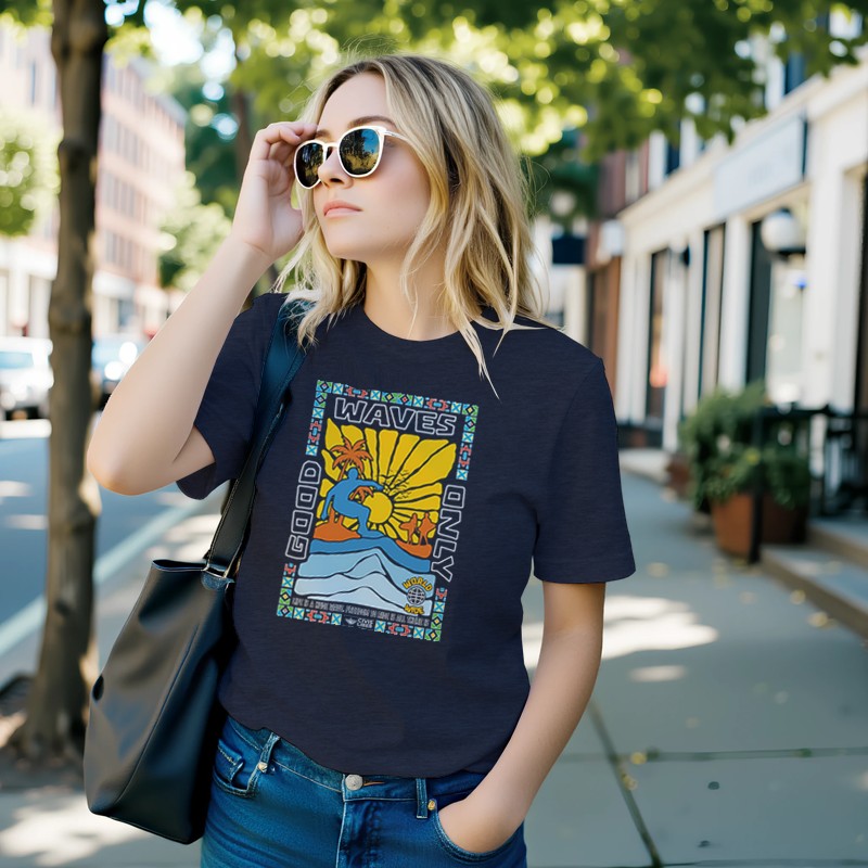 Good Waves Only Premium Short Sleeve T‑Shirt