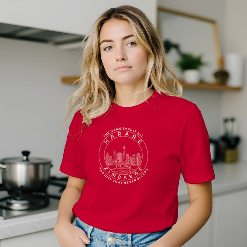 Harare Skyline Premium Short Sleeve T-Shirt