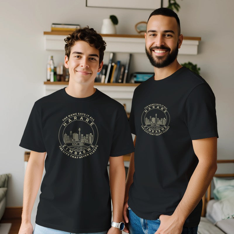 Harare Skyline Premium Short Sleeve T-Shirt