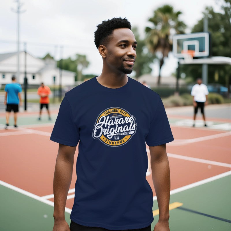 Harare Originals Premium Short Sleeve T‑Shirt – Sunshine City Power & Resilience