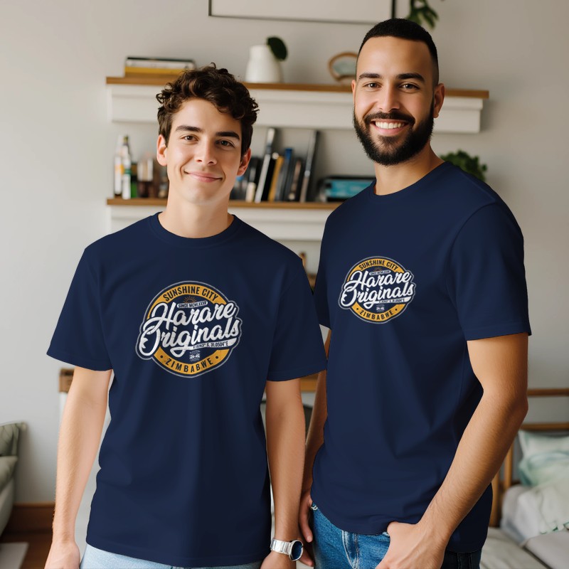 Harare Originals Premium Short Sleeve T‑Shirt – Sunshine City Power & Resilience