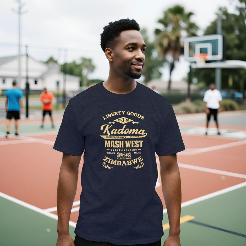 Kadoma Premium Vintage Design Short Sleeve T-Shirt-Gold Label