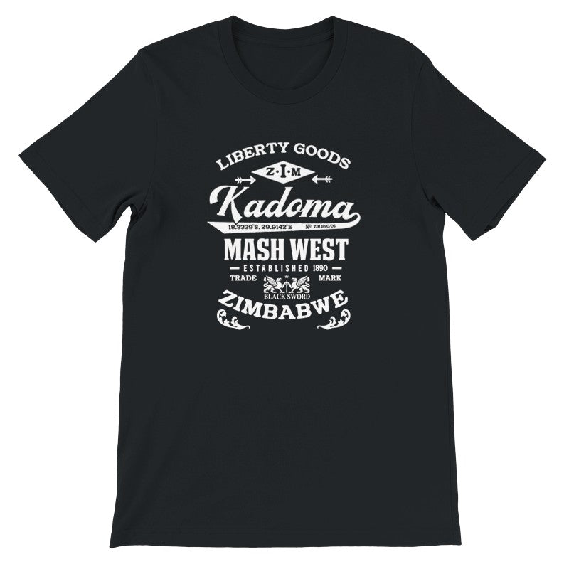 Kadoma Zimbabwe Premium Vintage Design Short Sleeve T-Shirt - White Label