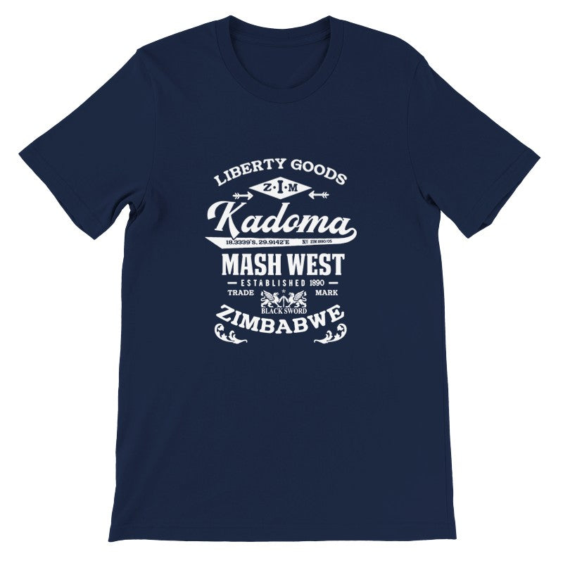 Kadoma Zimbabwe Premium Vintage Design Short Sleeve T-Shirt - White Label