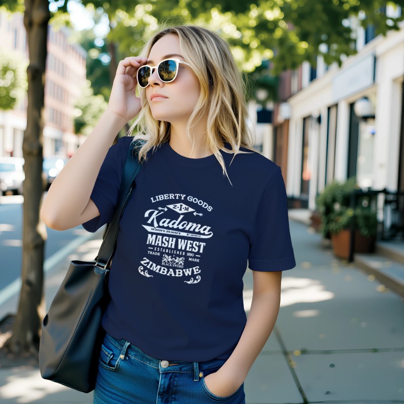 Kadoma Zimbabwe Premium Vintage Design Short Sleeve T-Shirt - White Label