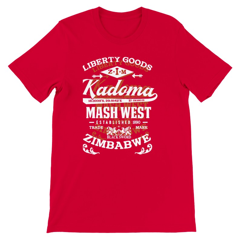 Kadoma Zimbabwe Premium Vintage Design Short Sleeve T-Shirt - White Label