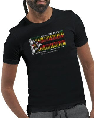 Made in Zimbabwe Flag Barcode Premium Short Sleeve T-Shirt