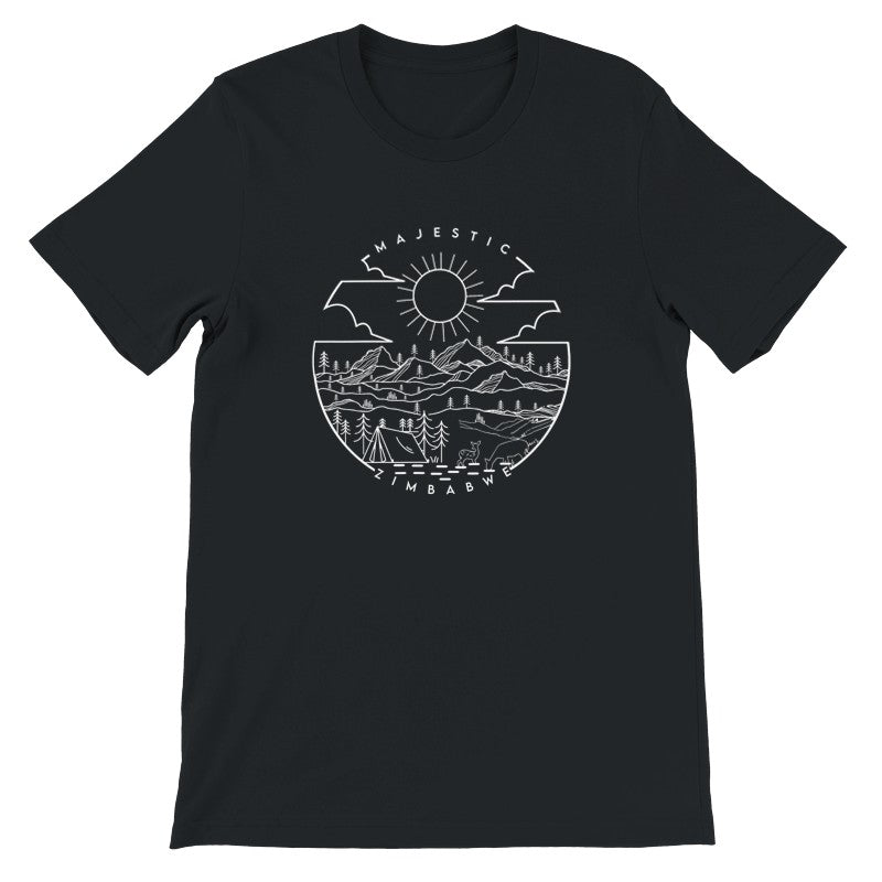 Zimbabwe Mountain Wilderness Premium Short Sleeve T‑Shirt