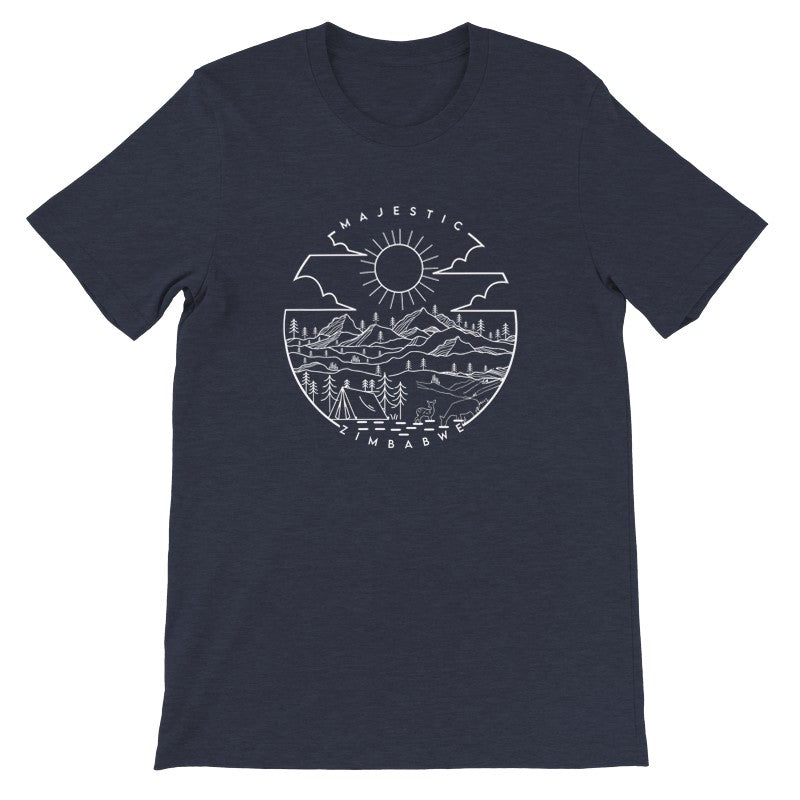 Zimbabwe Mountain Wilderness Premium Short Sleeve T‑Shirt