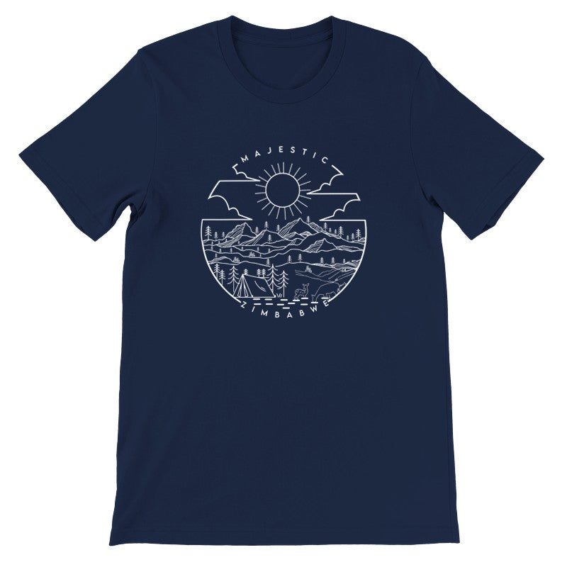 Zimbabwe Mountain Wilderness Premium Short Sleeve T‑Shirt