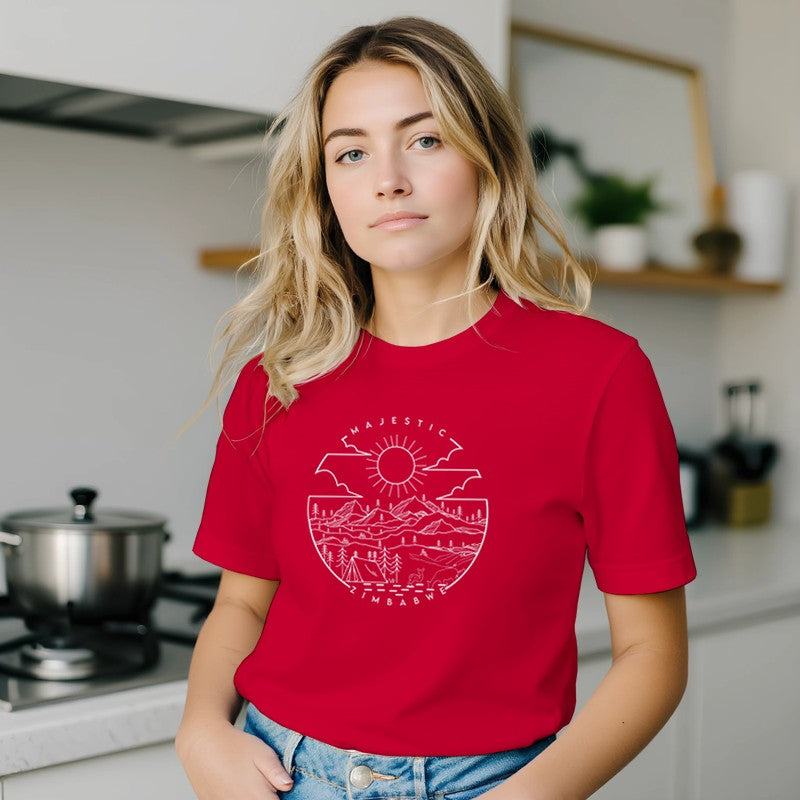Zimbabwe Mountain Wilderness Premium Short Sleeve T‑Shirt