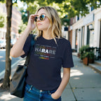 Harare Zimbabwe Typography Premium Short Sleeve T-Shirt