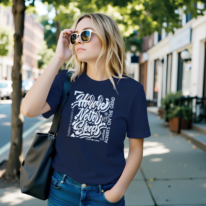 Harare Never Sleeps Premium Short Sleeve T-Shirt—Zimbabwe Hard Work Edition