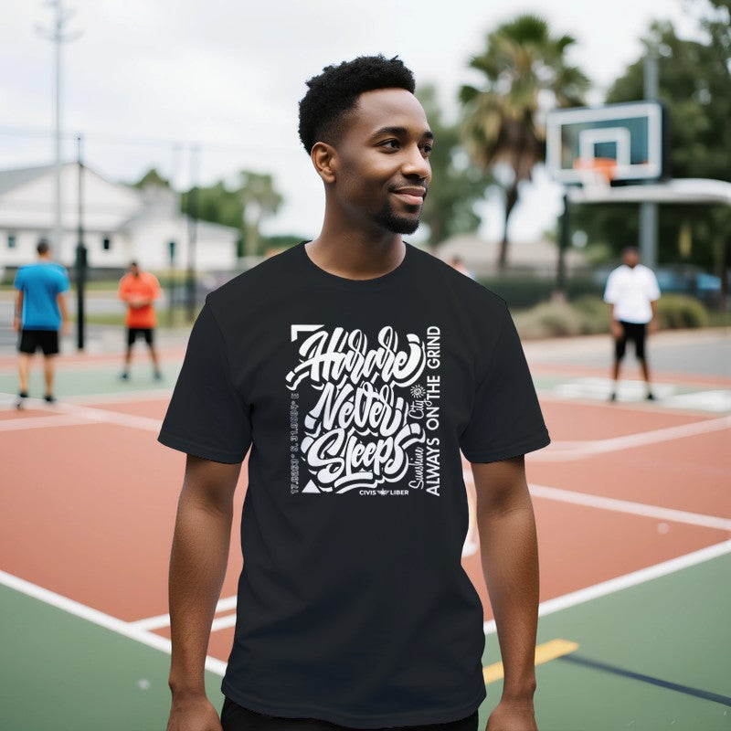 Harare Never Sleeps Premium Short Sleeve T-Shirt—Zimbabwe Hard Work Edition