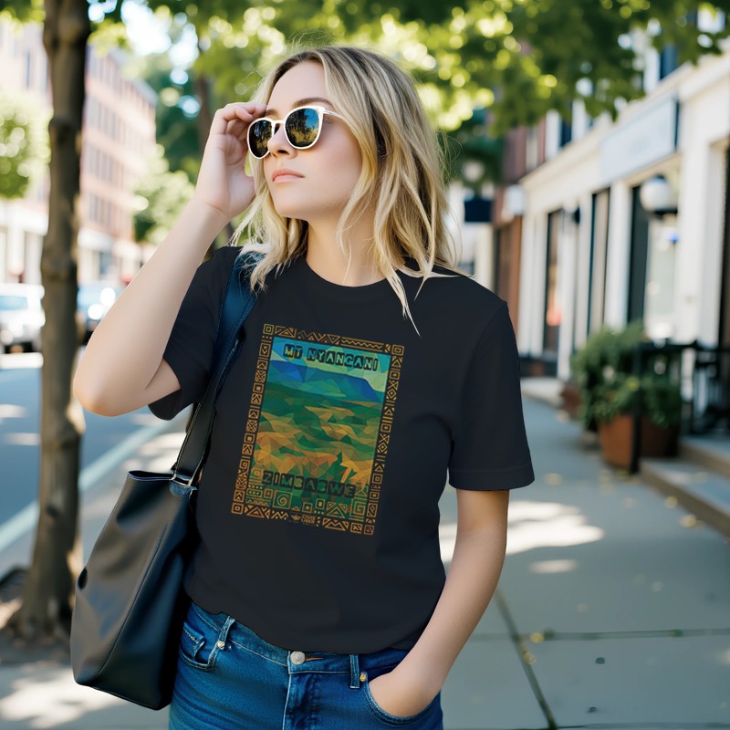 Mount Nyangani Zimbabwe Premium Short Sleeve T‑Shirt