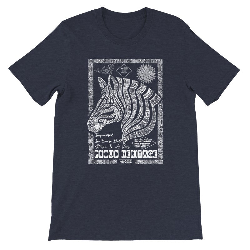 Zebra Premium Ethnic Short Sleeve T‑Shirt – African Safari Wildlife Series
