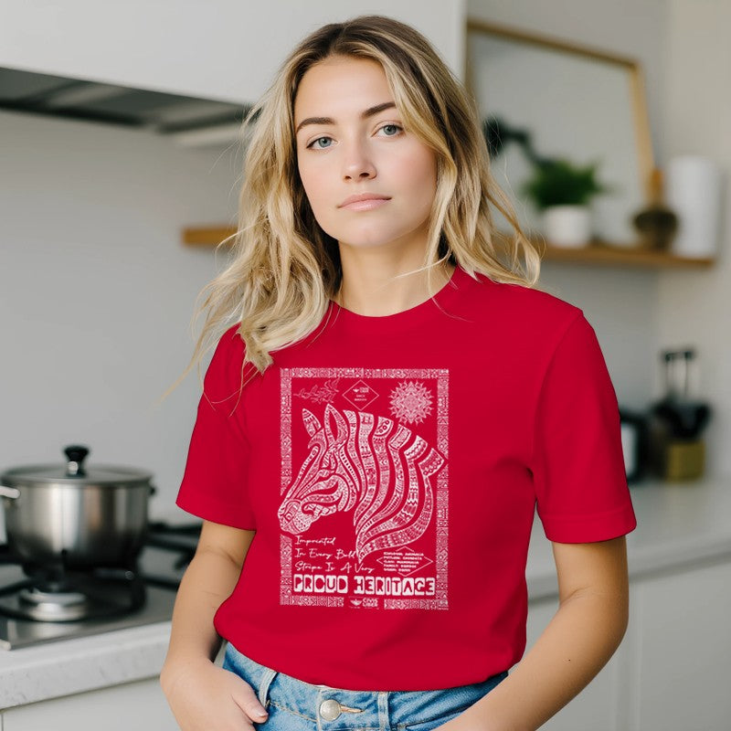 Zebra Premium Ethnic Short Sleeve T‑Shirt – African Safari Wildlife Series