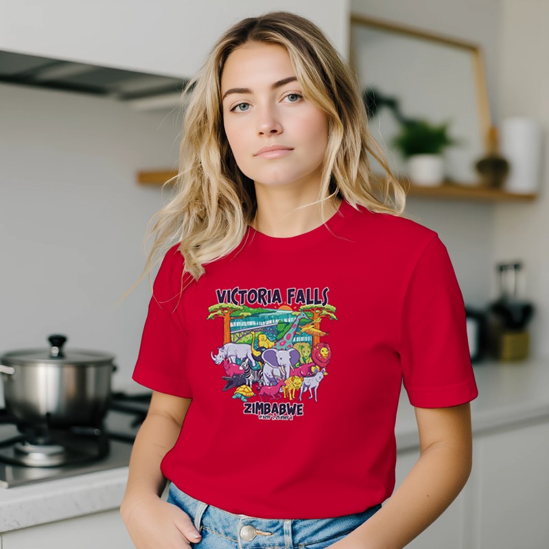 Victoria Falls Zimbabwe Safari Premium Short Sleeve T-Shirt
