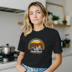 Zimbabwe Outdoor Mountain Adventure Premium Short Sleeve  Graphic T‑Shirt